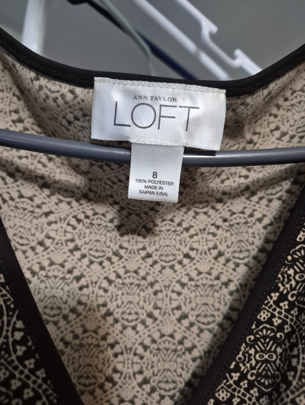 Ann Taylor LOFT Brown/Tan Dress Size 8 - Picture 5 of 5